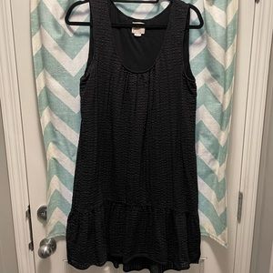 Mauve by Anthropologie Black Textured Dress